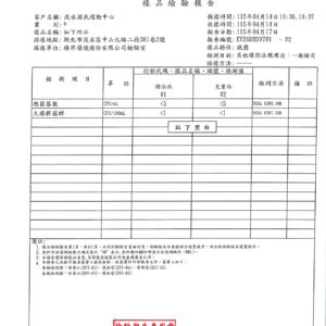 115年04月驗水報告